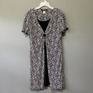 Connected petite short sleeve dress